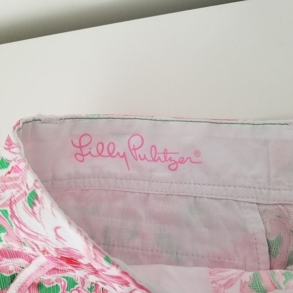Lilly Pulitzer The Callahan Short Size 00 Pink Colony Flamingo Print - Picture 12 of 13